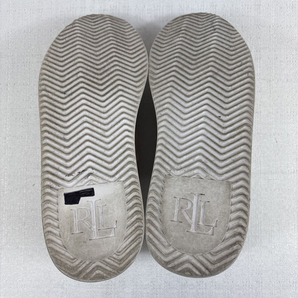 Lauren Ralph Lauren ANGELINE Brown Tan Suede Preowned Fashion Women's Size 8.5 - Picture 13 of 14